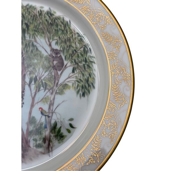 LENOX Nature’s Nursery Koalas Collectors Edition Plate 24K Gold Paint Limited Is - Picture 5 of 8